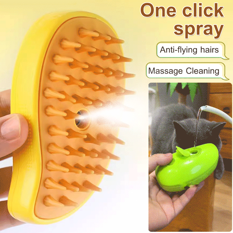 New pet one click spray anti flying hair spray comb