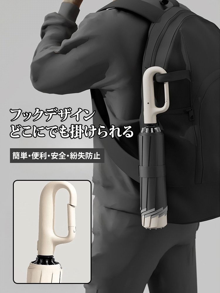 自動開閉晴雨兼用折りたたみ傘