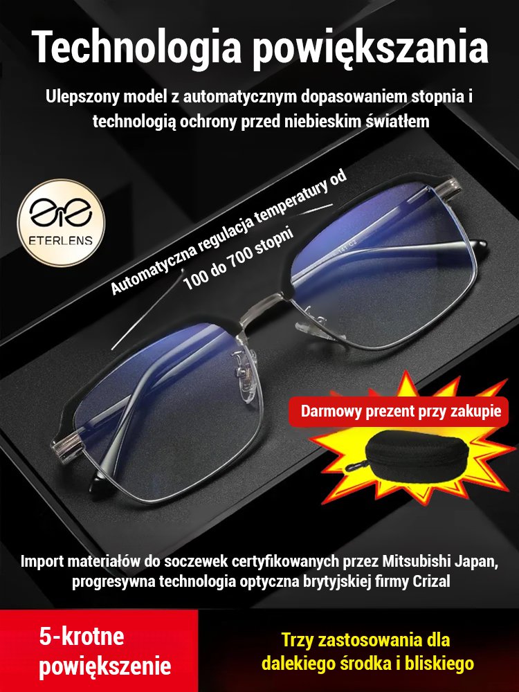 【Zoom czarna technologia】Biznesowe klasyczne okulary do czytania