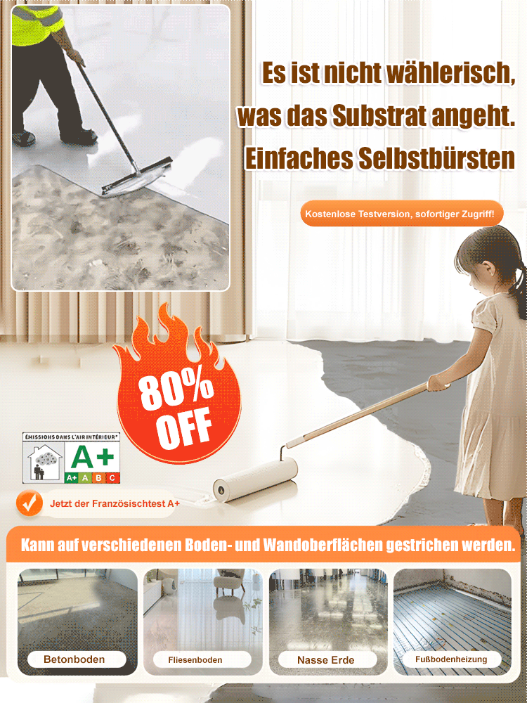 Ungiftige, umweltfreundliche 3-in-1-Bodenfarbe