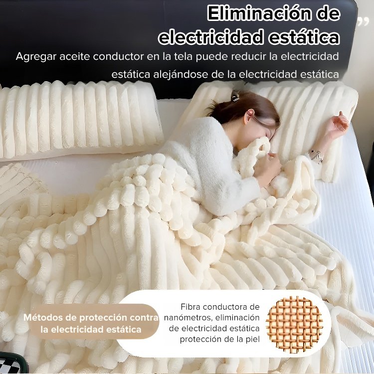 Manta de franela de alta calidad engrosada para mantener el calor