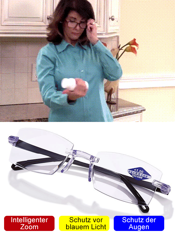 Autozoom-Brille für Presbyopie