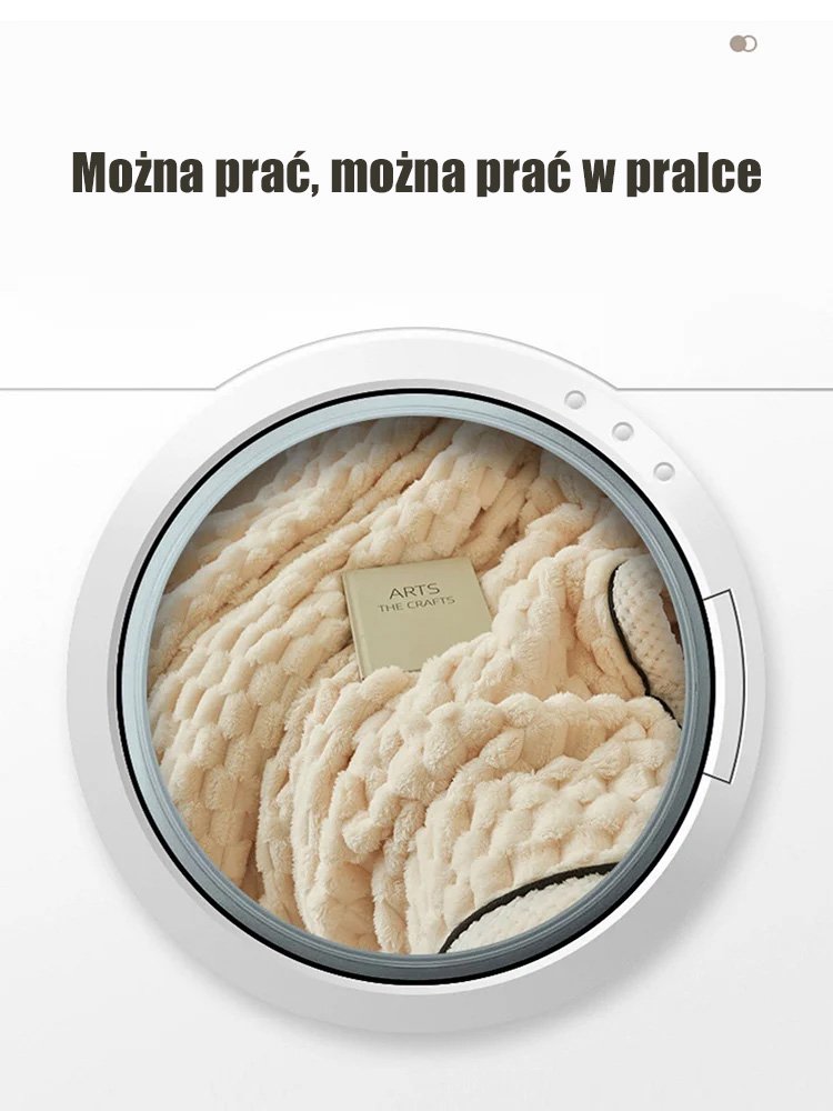 Dwustronny pluszowy koc