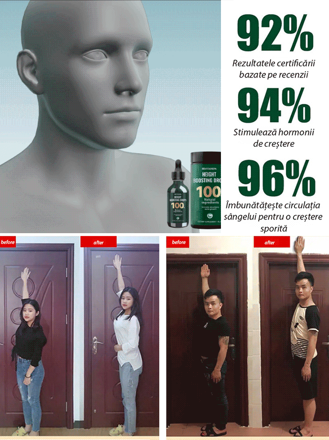 Supliment pentru creșterea înălțimii și întărirea corpului
