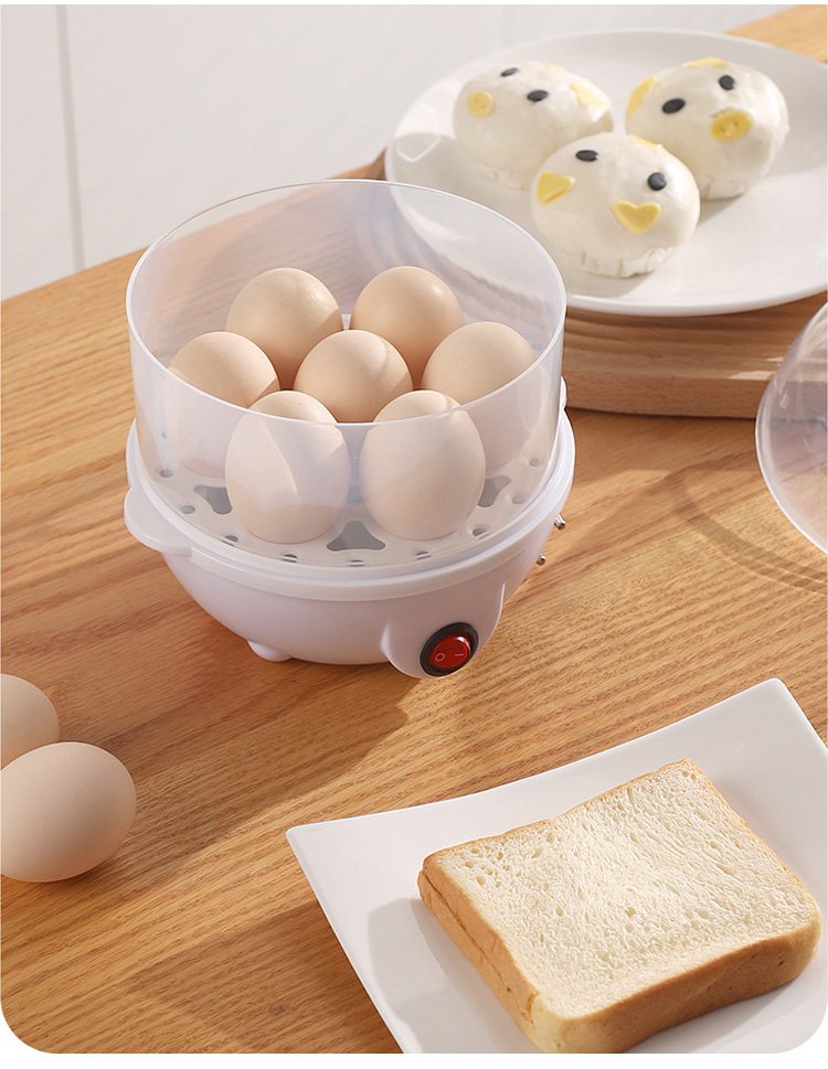 손잡이가 달린 투명 계란찜기