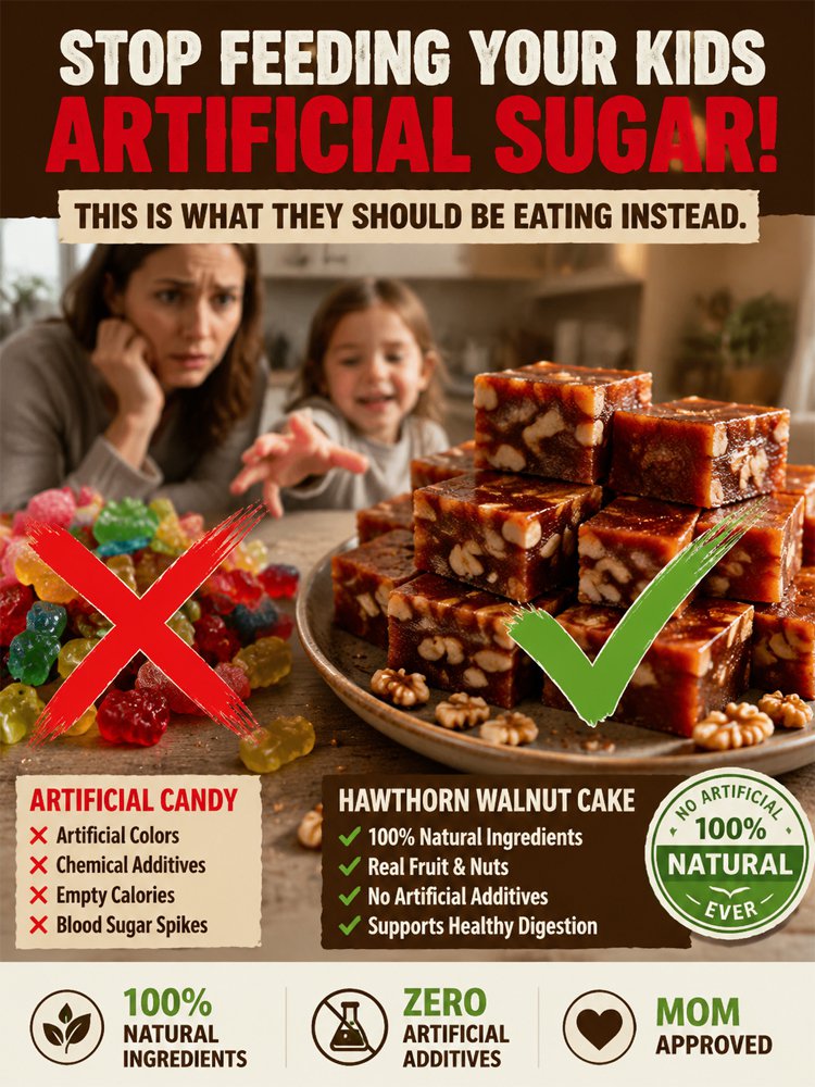 Hawthorn Walnut Cake Healthy Snack for Pregnant Women and Children