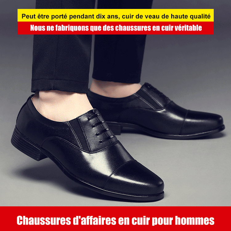 Chaussures d'affaires en cuir pour hommes