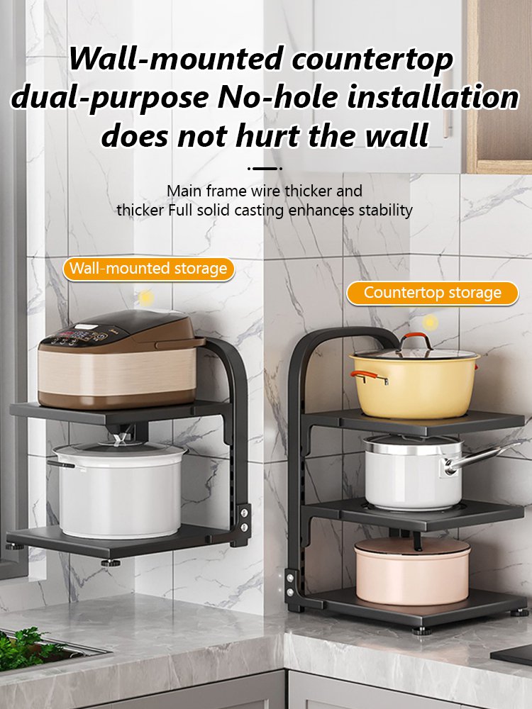 Household Kitchen Multi-layer Pot Rack