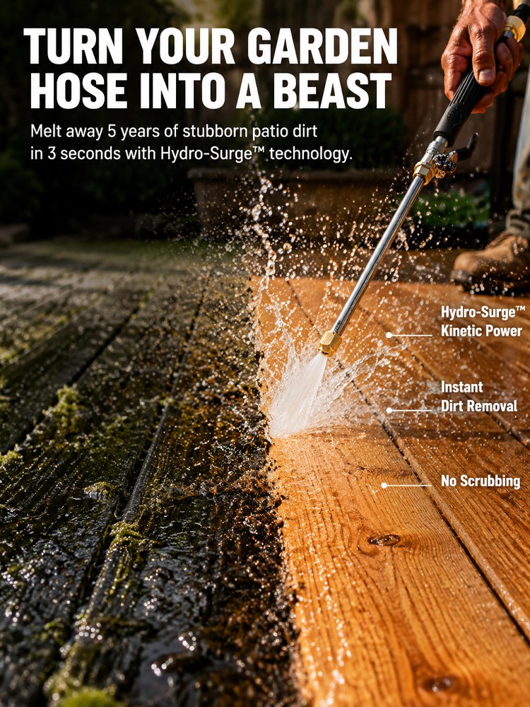 Military Grade High Pressure Cleaning Water Gun Nozzle