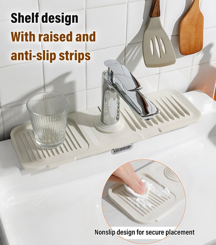 Splash-proof Silicone Drain Mat