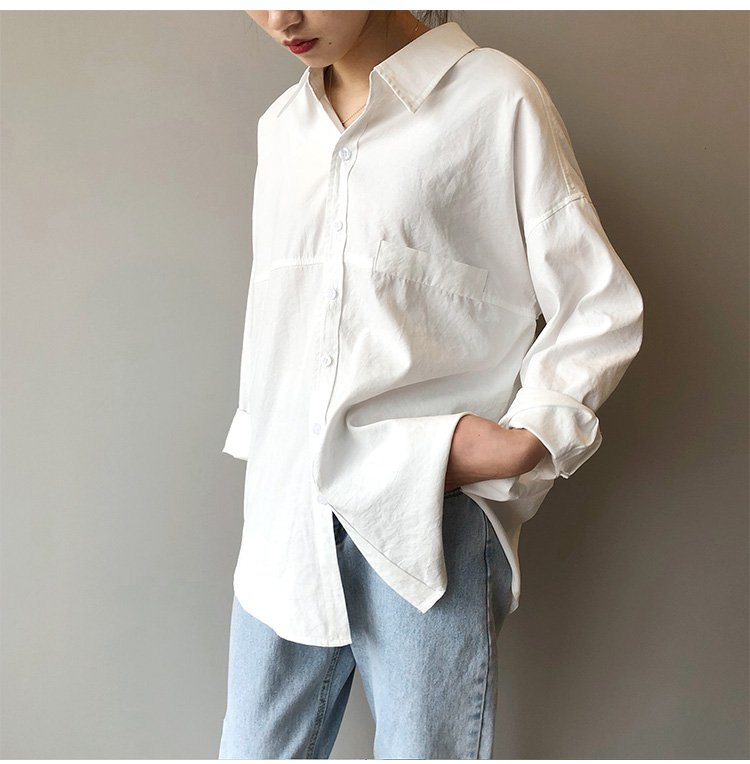 春夏秋用オーバーサイズシャツ