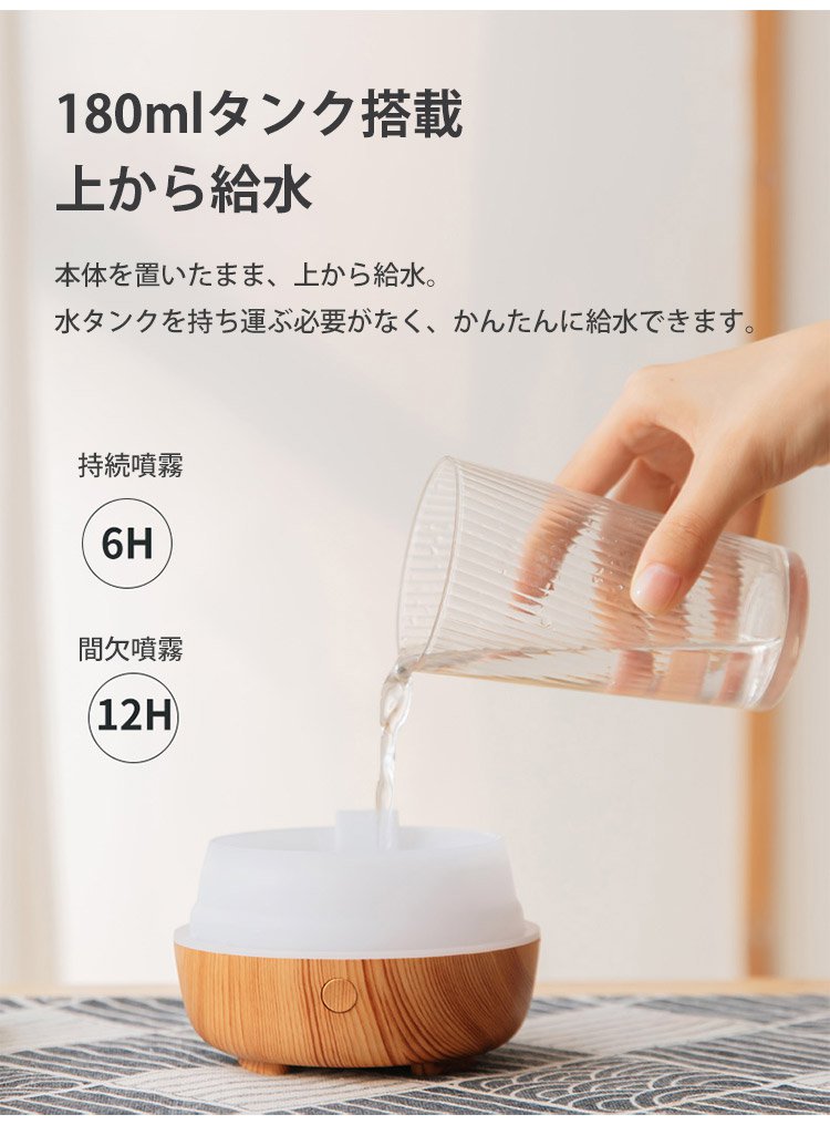 超繊細ミストを放出する加湿器