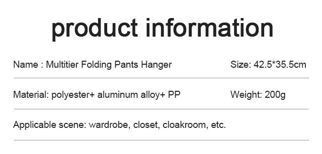 Stackable folding hanger holding several pairs of pants