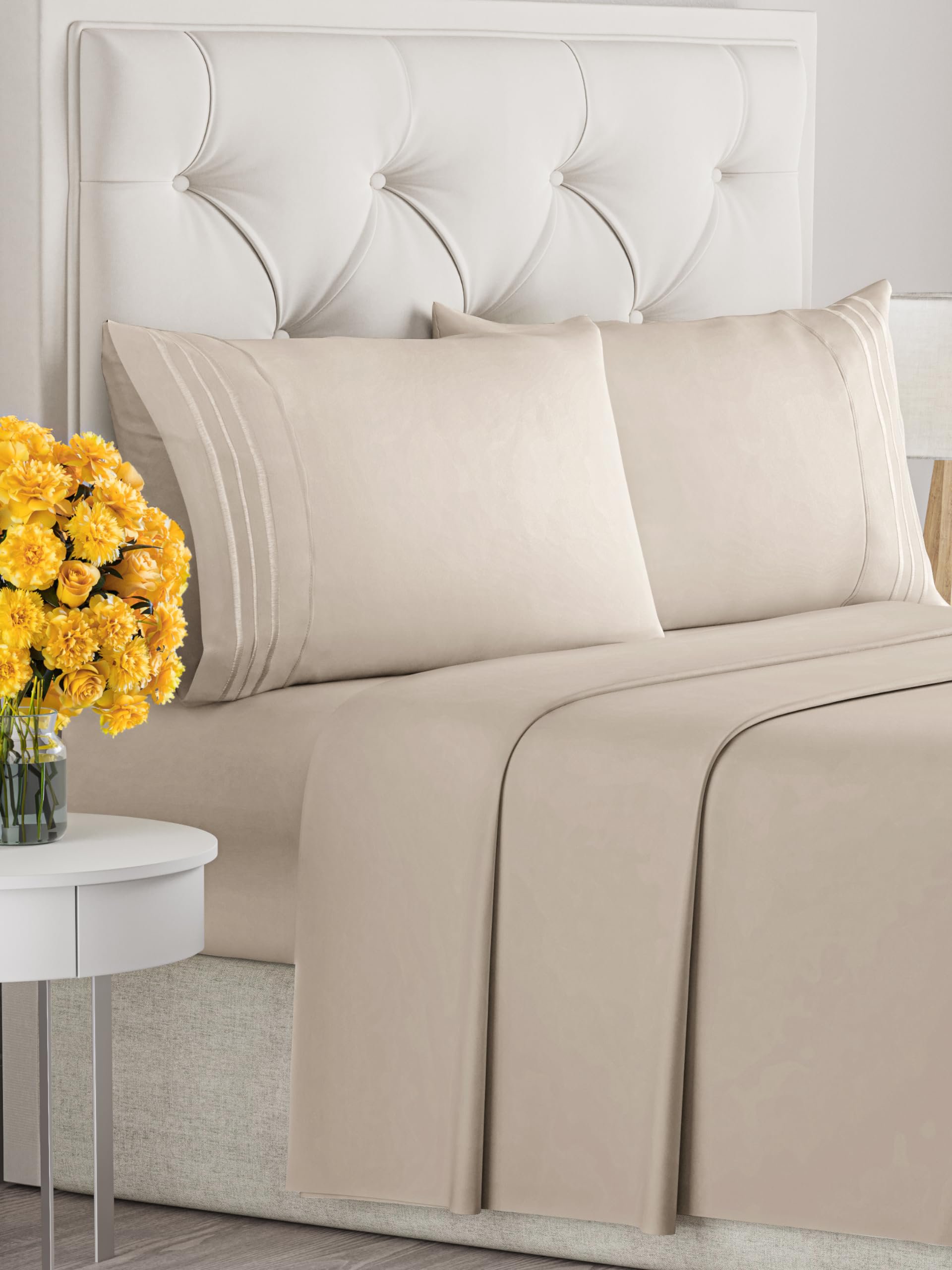 プレミアム4点ベッドシーツセット