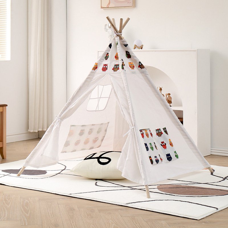 Children's Outdoor Camping Pyramid Tent Leisure Picnic Sunshade Curtain