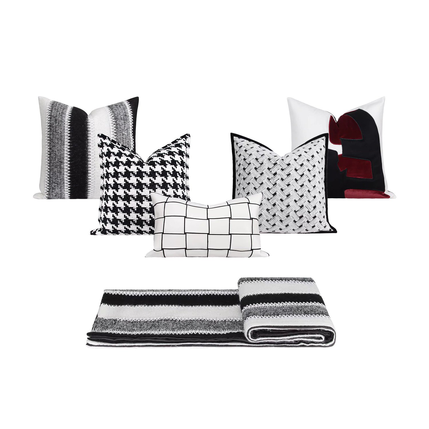 High-end sofa blankets and throw pillows