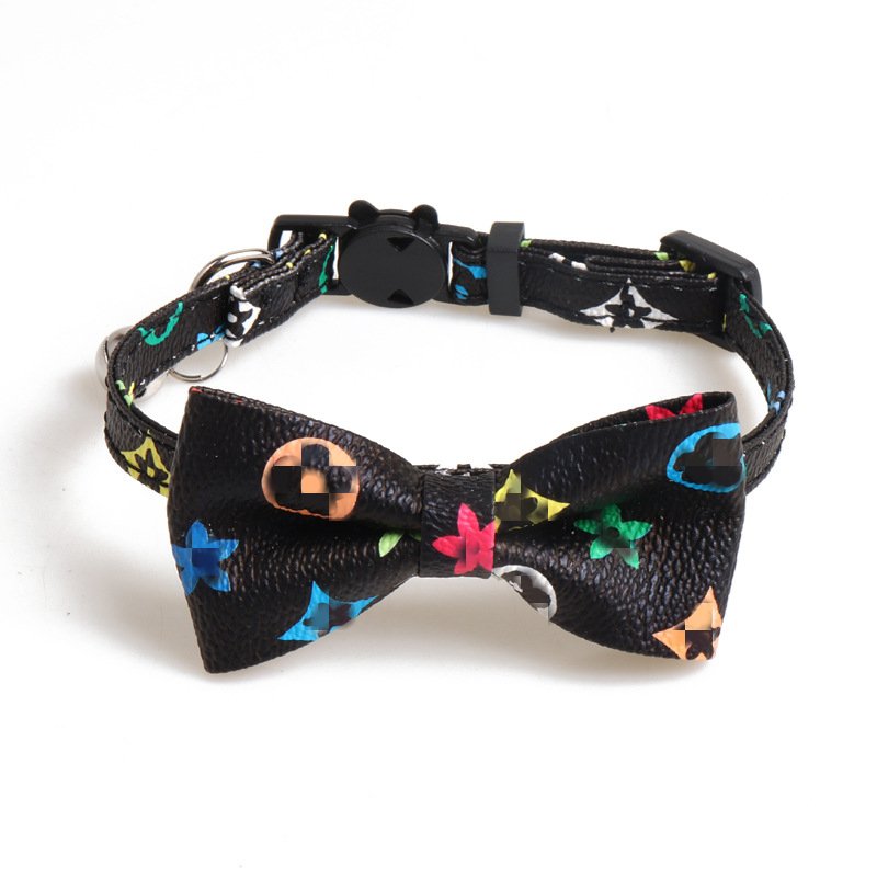 Leder Hundehalsband mit Schleifendekoration