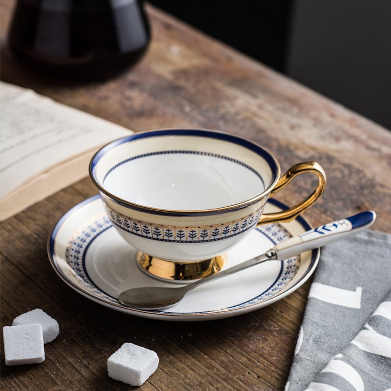 英式金邊瓷茶杯