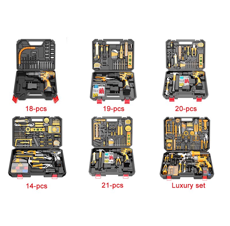 Factory Tool Box Cordless Hardware Electrical Power Kit Herramientas Drill Machine Set Other Hand Wr