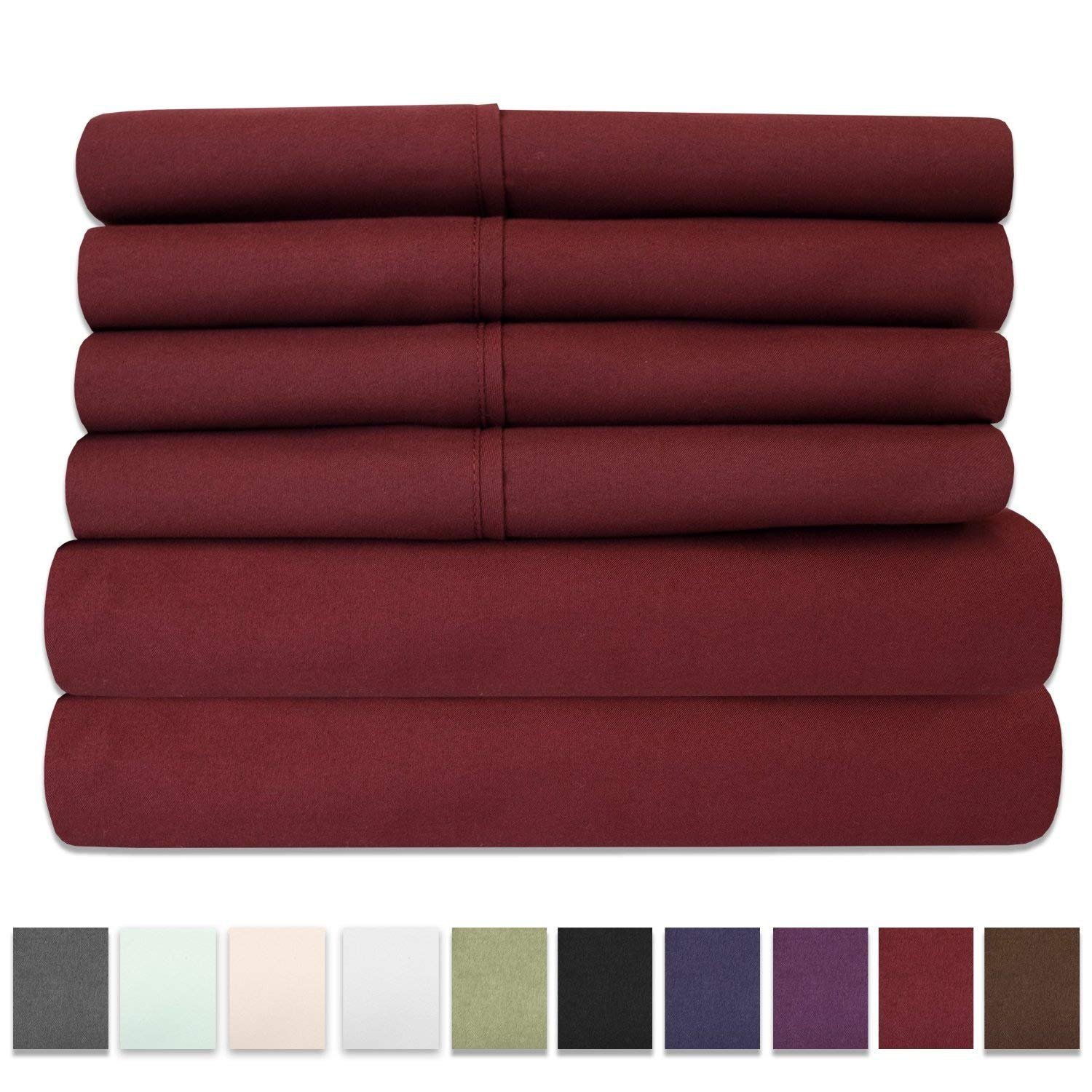 Stain Resistant Microfiber 1800 Bedding  4 Piece Bedding Sheet
