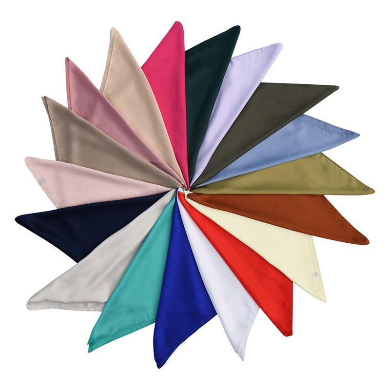 無地サテンレディーススカーフ