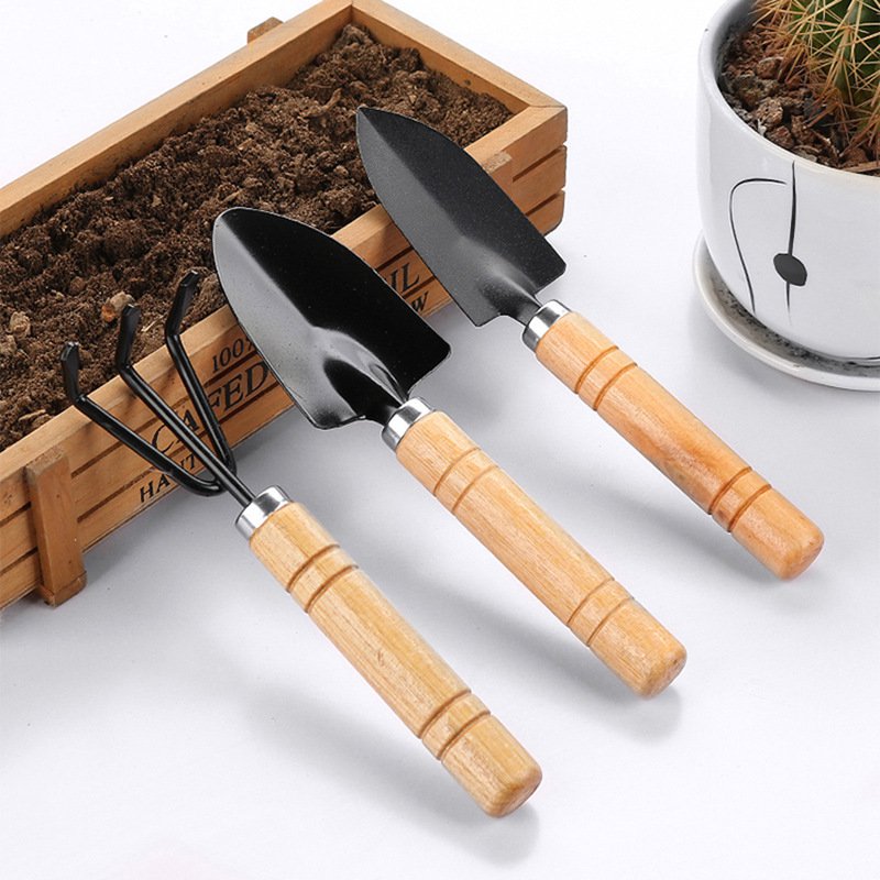 Gardening Planting Tool Set - 3-Piece Potting Transplanting and Weeding Trowel Kit