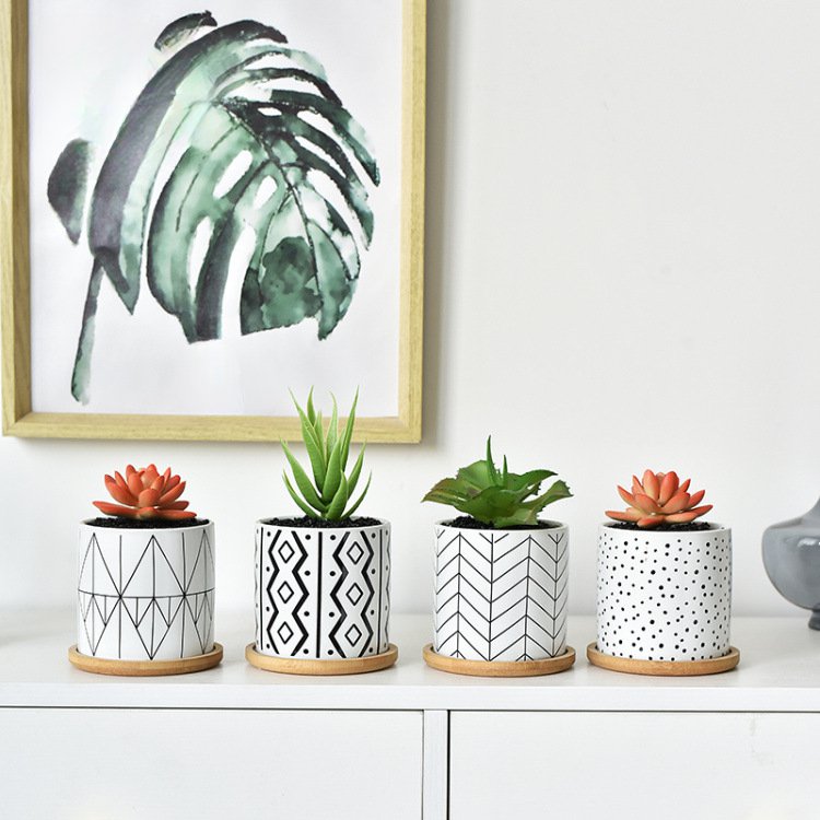  집과 정원을 위한 고급 도자기 플랜터