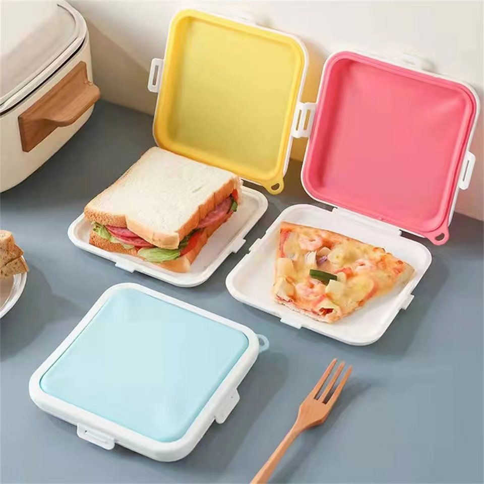 Contenedor portátil de alimentos para sándwich