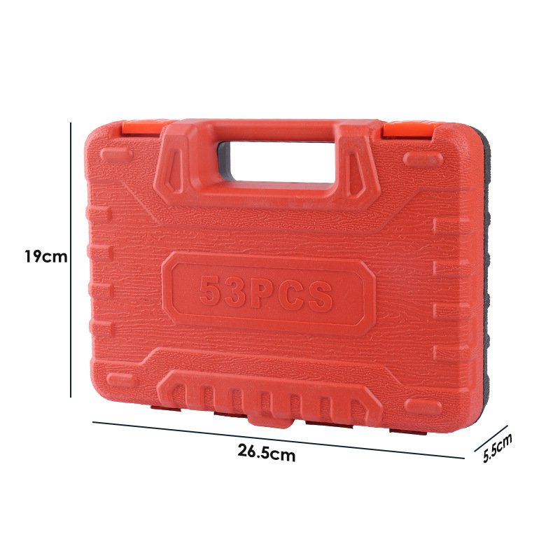 ชุดเครื่องมือซ่อมรถยนต์ 53 ชิ้น พร้อมประแจบล็อกแบบมีด้ามหมุน ขายดี