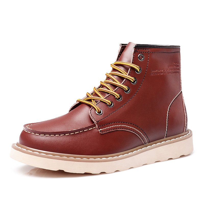 Botas de cuero genuino para hombre