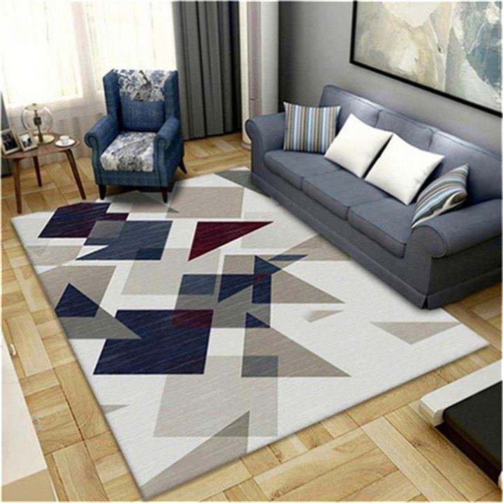 Alfombra moderna de área grande con impresión