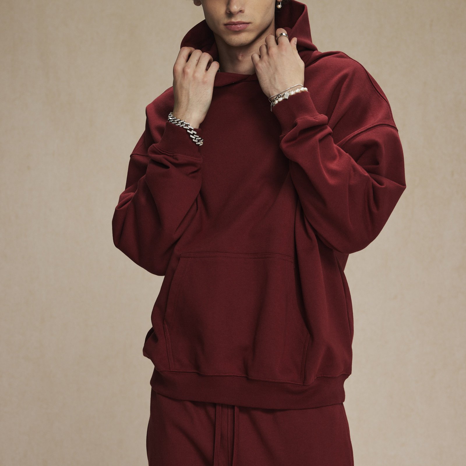 Sudadera con capucha de felpa pesada 430gsm