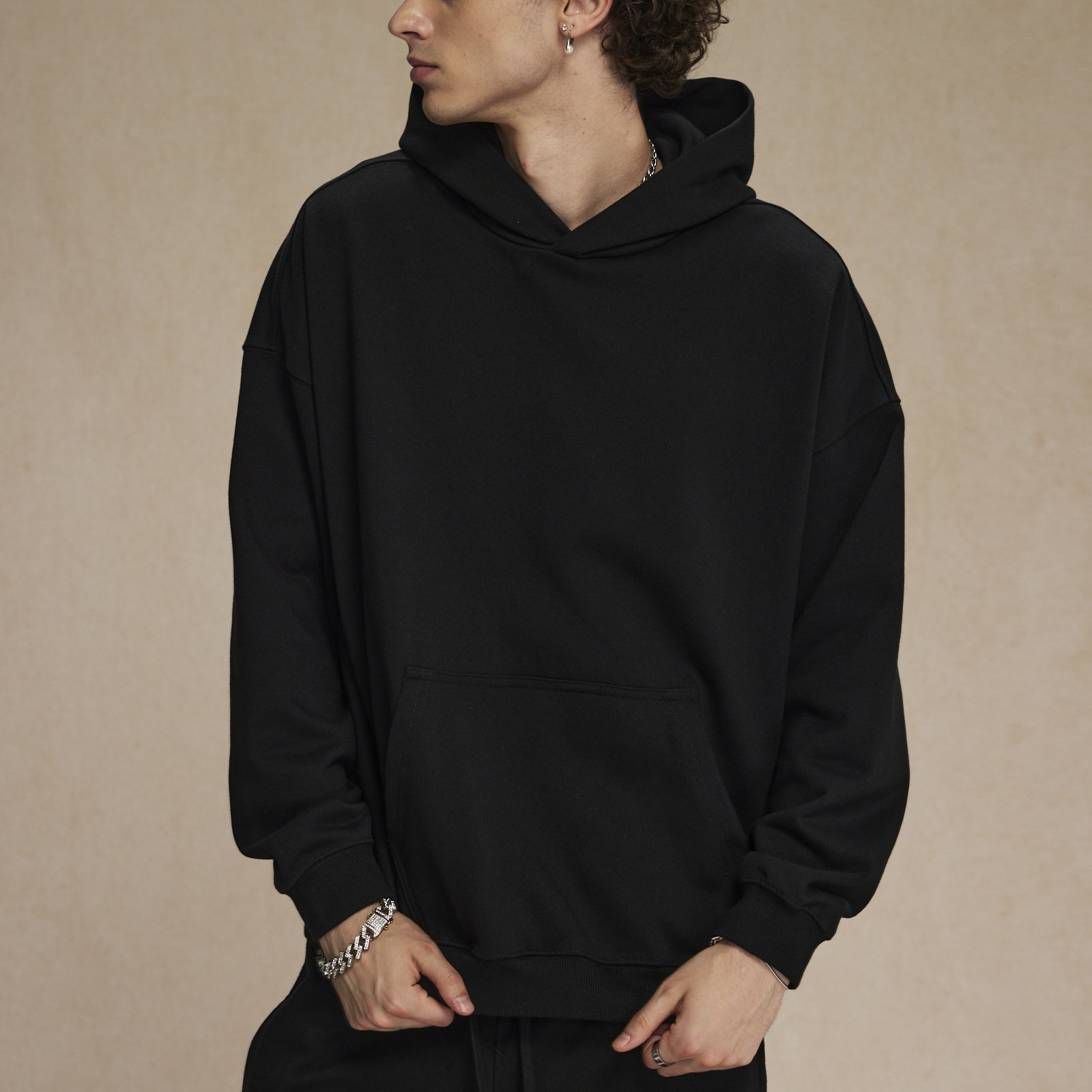 Sudadera con capucha de felpa pesada 430gsm