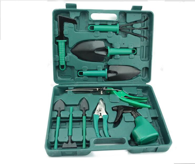 New 10-piece Garden Tools Set Garden Appliances Shovel, Rake, Scissors, Watering Can Garden Supplies