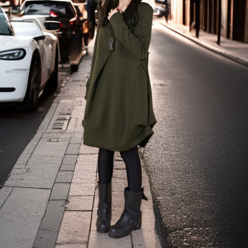 体型カバーにおすすめのゆったりワンピース