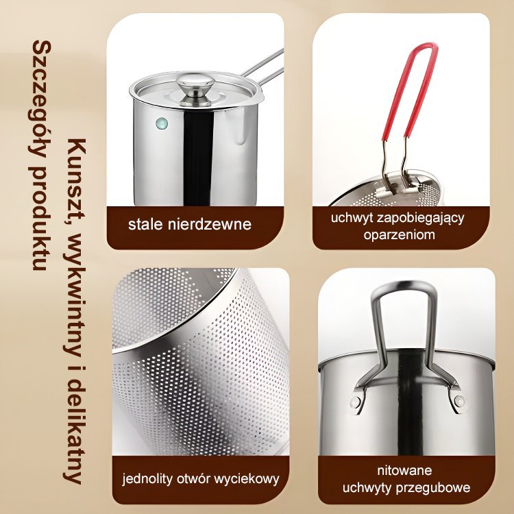 frytkownica ze stali nierdzewnej