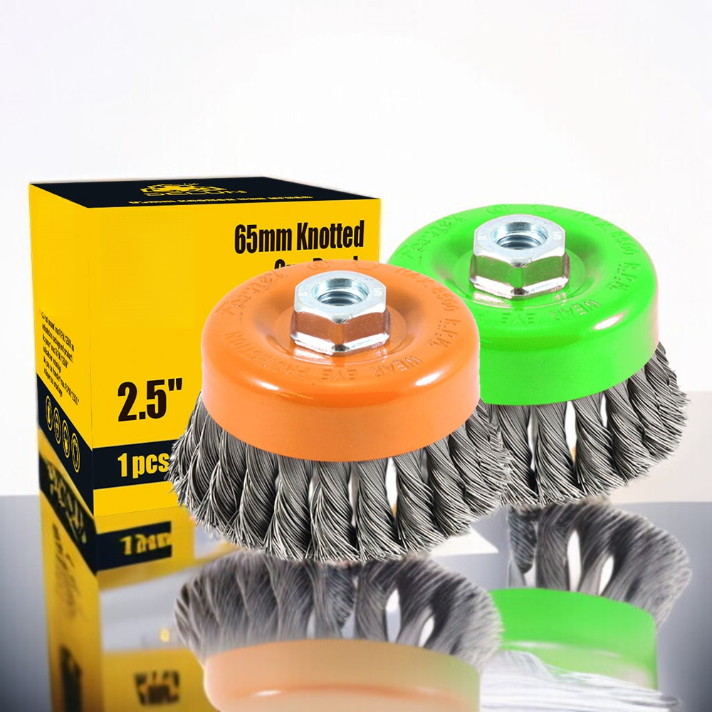 Heavy-duty carbon steel wire brush for industrial cleaning