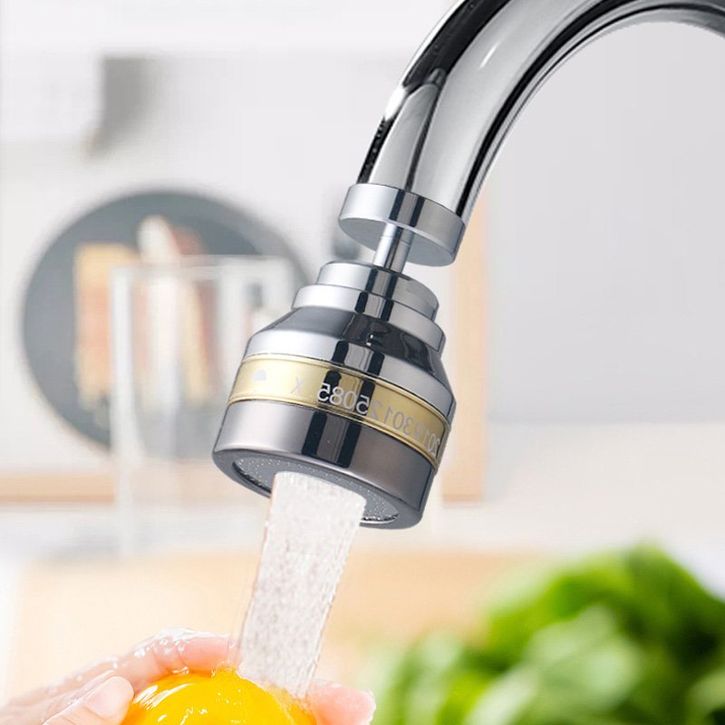 Third gear turbocharged splash proof universal faucet extension device