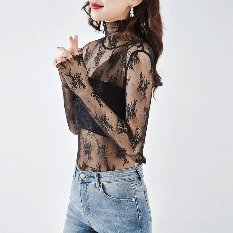 레이스 블라우스