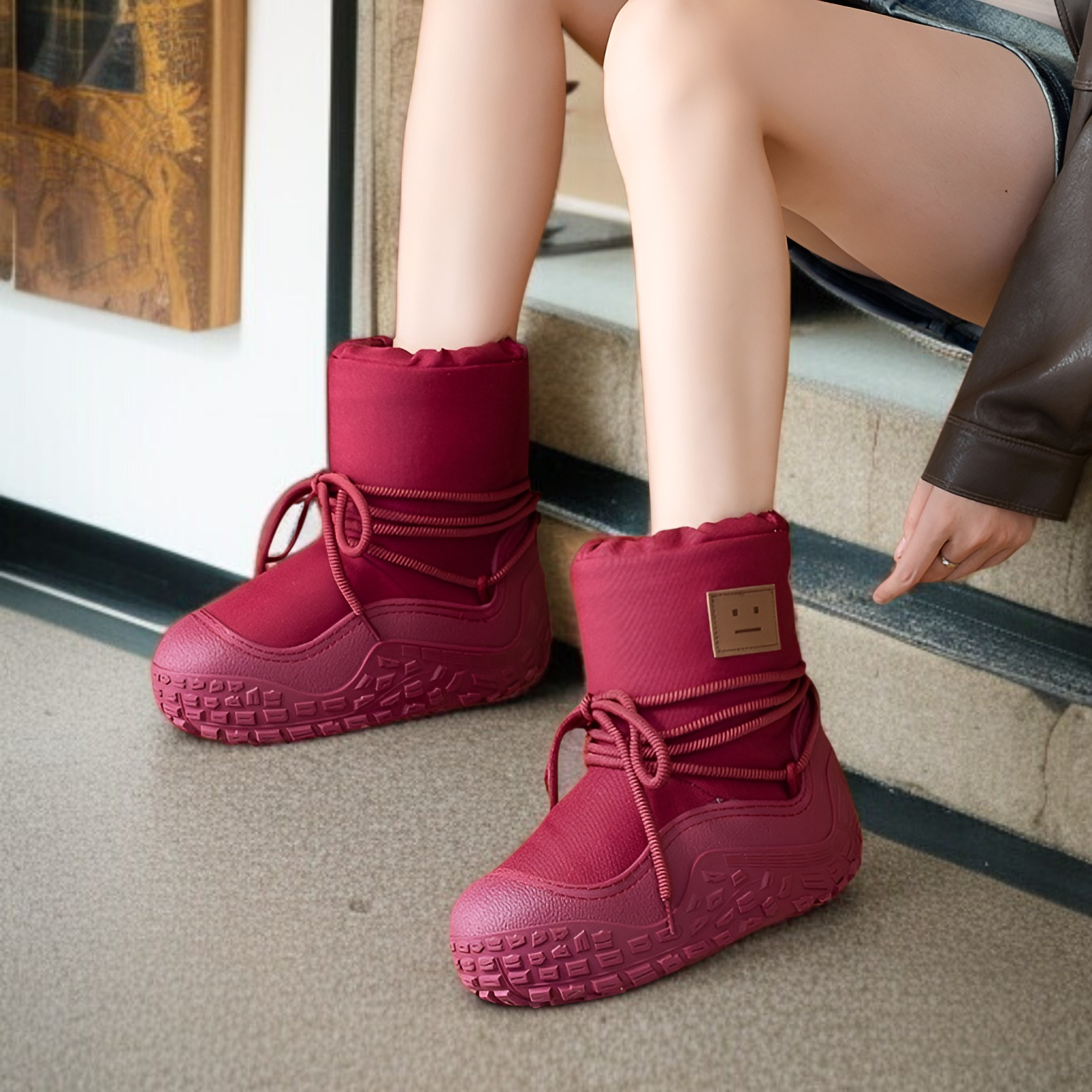 スノーブーツ レディース 2025 冬 超ホット 厚手 暖かい 袖 コットンブーツ 滑り止め ウォーターブーツ おしゃれ 大きいサイズ 北東ブーツ レディース