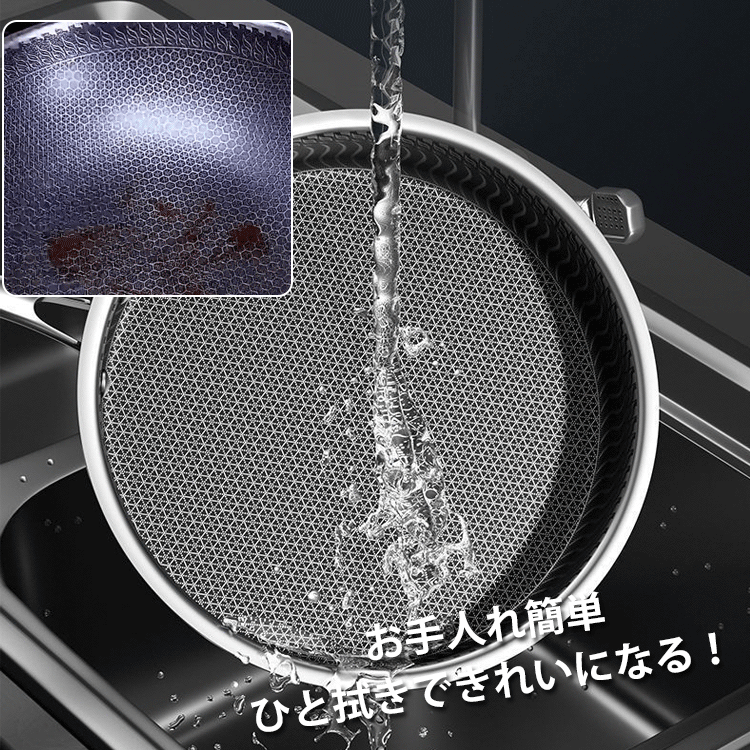 ステンレス鋼フライパン