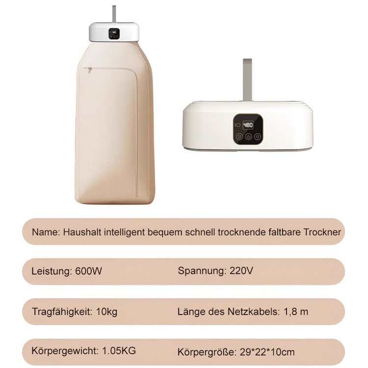 Home Smart Bequem Schnell trocknend Faltbarer Trockner
