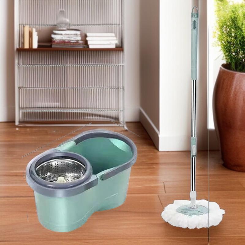 밀대통과 탈수 기능이 강조된 제품 사진