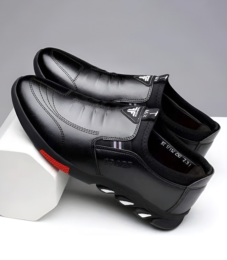 Casual men's leather shoes