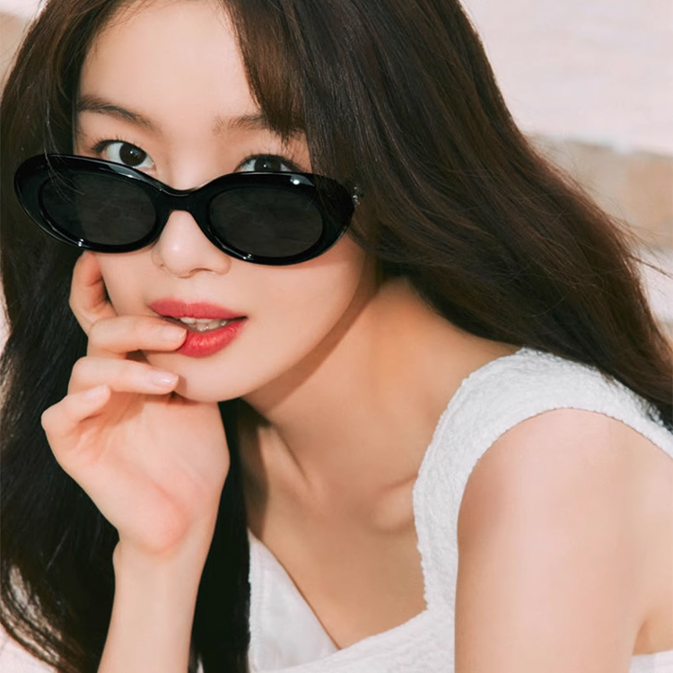 レディースフレンチ風レトロサングラス