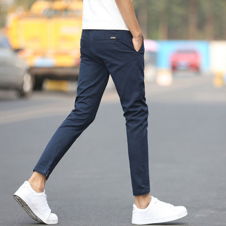 캐주얼 슬림핏 9부 바지