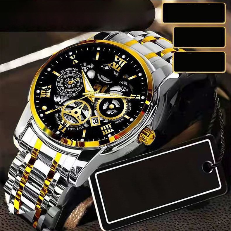 Teilweise gold und schwarz