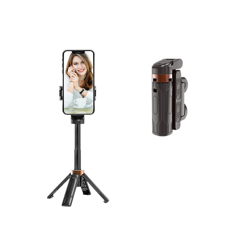 Quadruped 360 degree rotating mini selfie stick