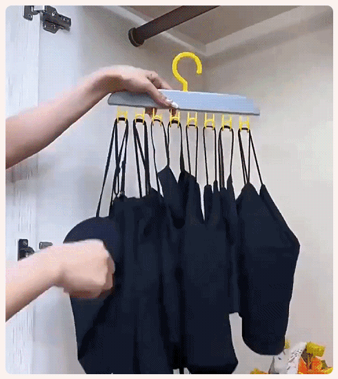 ハンガーのフック部分のクローズアップ