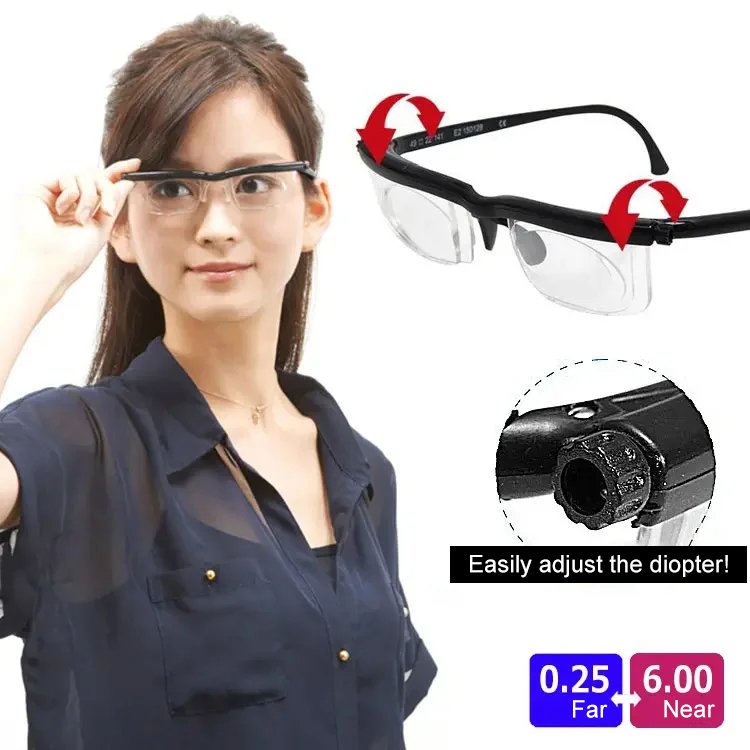 Varifocal multifunction glasses